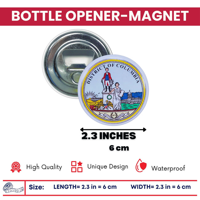 Bottle Opener - Magnet - Seal District Of Columbia - USA