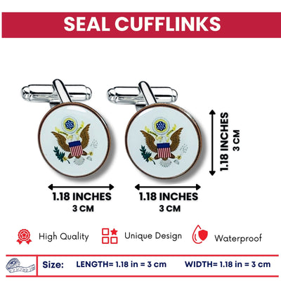 Cufflinks - State Seal United States - USA