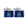 Cufflinks - State Flag Michigan - USA