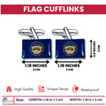 Cufflinks - State Flag Nebraska - USA