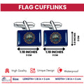 Cufflinks - State Flag New Hampshire - USA