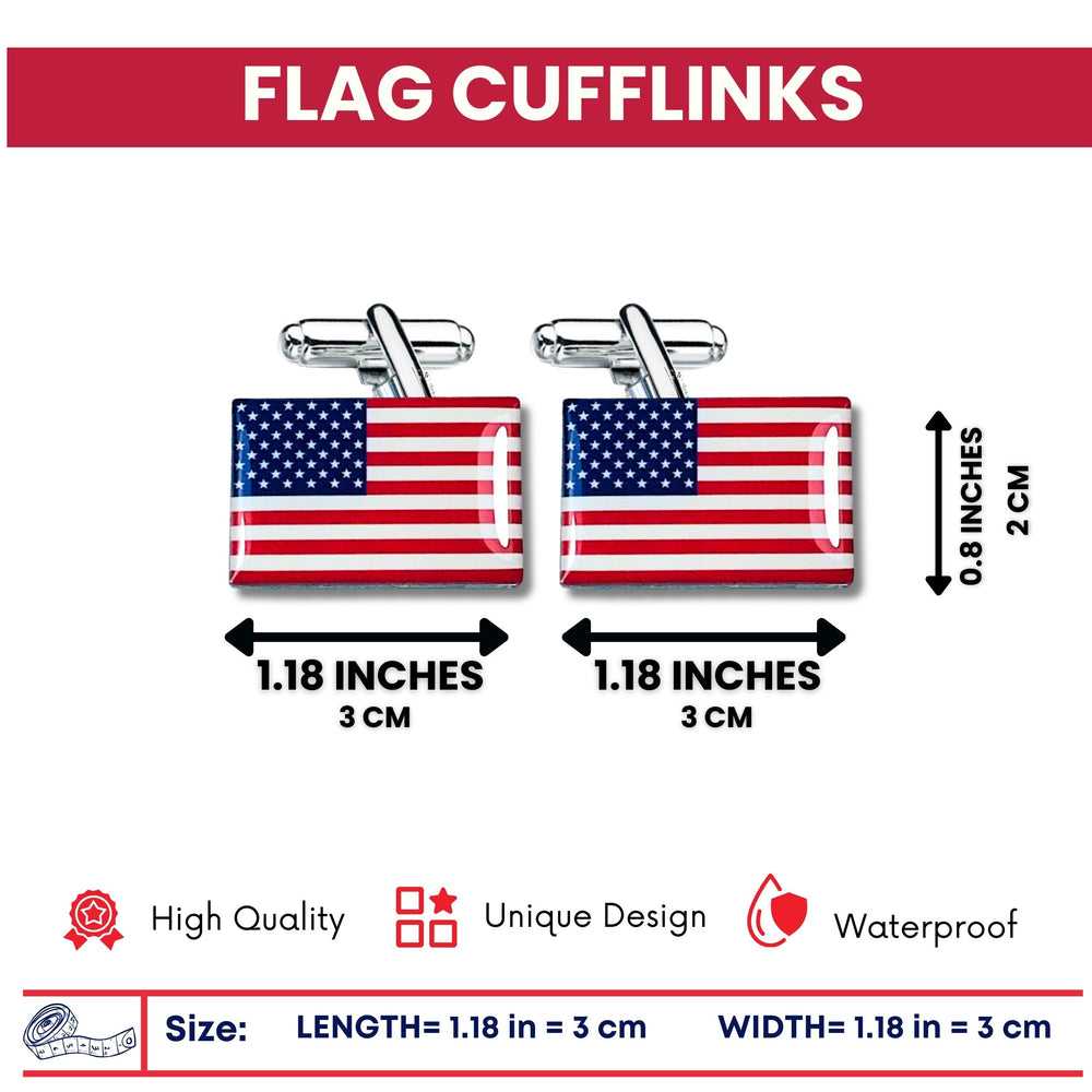 Cufflinks - Flag United States - USA
