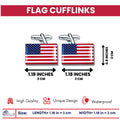 Cufflinks - Flag United States - USA