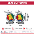Cufflinks - State Seal Alabama - USA