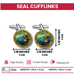 Cufflinks - State Seal California - USA