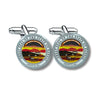 CUFFLINKS - STATE SEAL KANSAS - USA