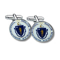 CUFFLINKS - STATE SEAL MASSACHUSETTS - USA