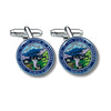 CUFFLINKS - STATE SEAL NEBRASKA - USA