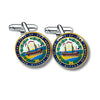 CUFFLINKS - STATE SEAL NEW HAMPSHIRE - USA