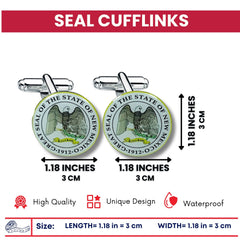 Cufflinks - State Seal New Mexico - USA