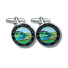 Cufflinks - State Seal South Dakota - USA