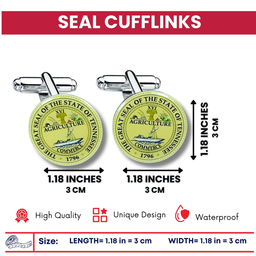 Cufflinks - State Seal Tennessee - USA