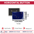 Horizontal Button - State Flag Alaska - USA