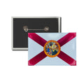 Horizontal Button - State Flag Florida - USA