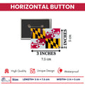 Horizontal Button - State Flag Maryland - USA