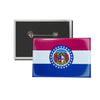 Horizontal Button - State Flag Missouri - USA