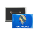 Horizontal Button - State Flag Oklahoma - USA