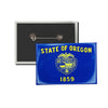 Horizontal Button - State Flag Oregon - USA