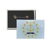 Horizontal Button - State Flag Rhode Island - USA