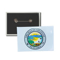 Horizontal Button - State Seal Alaska - USA