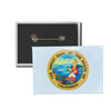 Horizontal Button - State Seal California - USA