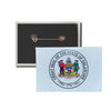 Horizontal Button - State Seal Delaware - USA