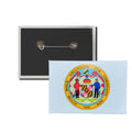 Horizontal Button - State Seal Maryland - USA