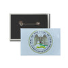Horizontal Button - State Seal New Mexico - USA