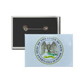 Horizontal Button - State Seal New Mexico - USA