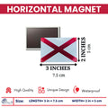 Horizontal Magnet - State Flag Alabama - USA