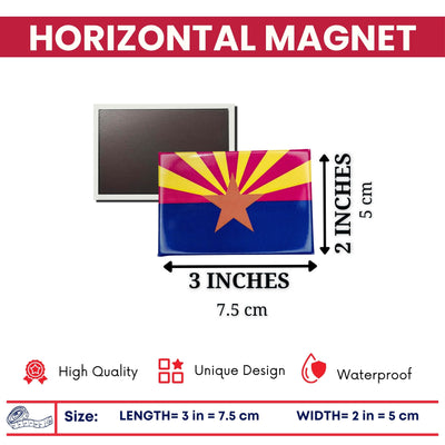 Horizontal Magnet - State Flag Arizona - USA