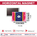 Horizontal Magnet - State Flag Mississippi - USA