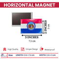 Horizontal Magnet - State Flag Missouri - USA