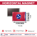 Horizontal Magnet - State Flag Tennessee - USA