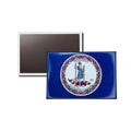 Horizontal Magnet - State Flag Virginia - USA