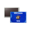 Horizontal Magnet - State Flag Wisconsin - USA