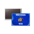 Horizontal Magnet - State Flag Wisconsin - USA