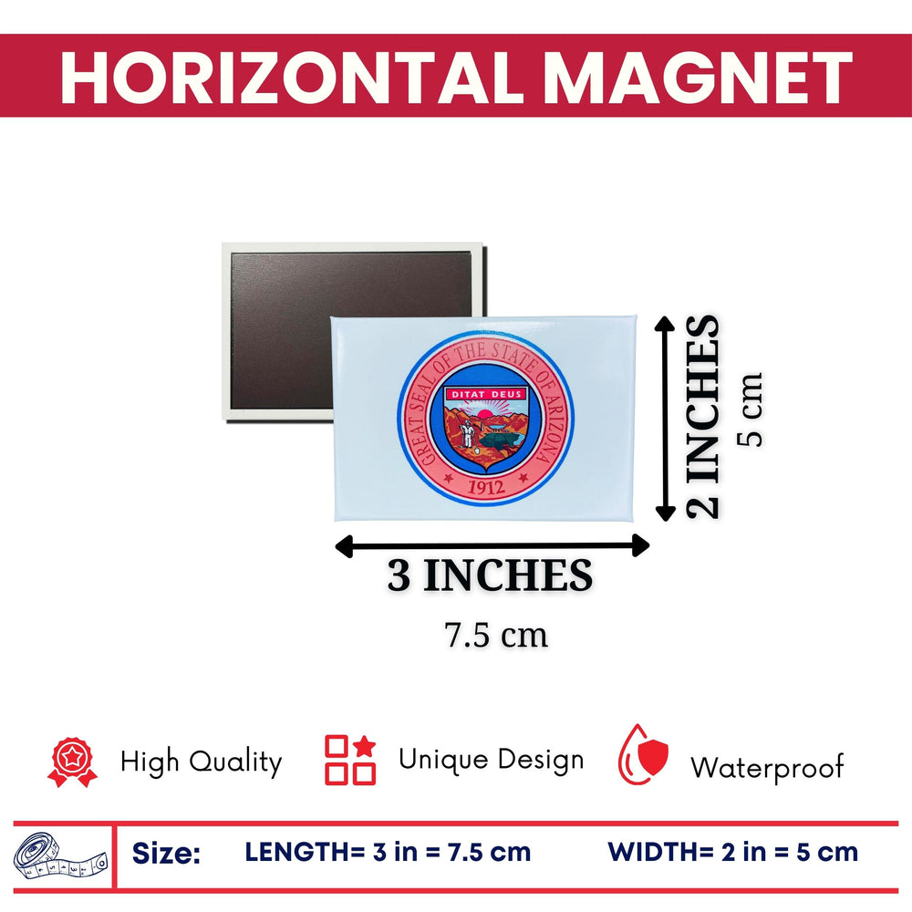 Horizontal Magnet - State Seal Arizona - USA