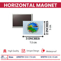 Horizontal Magnet - State Seal Montana - USA