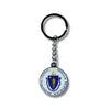 Metal Keychain - State Seal  Massachusetts - USA