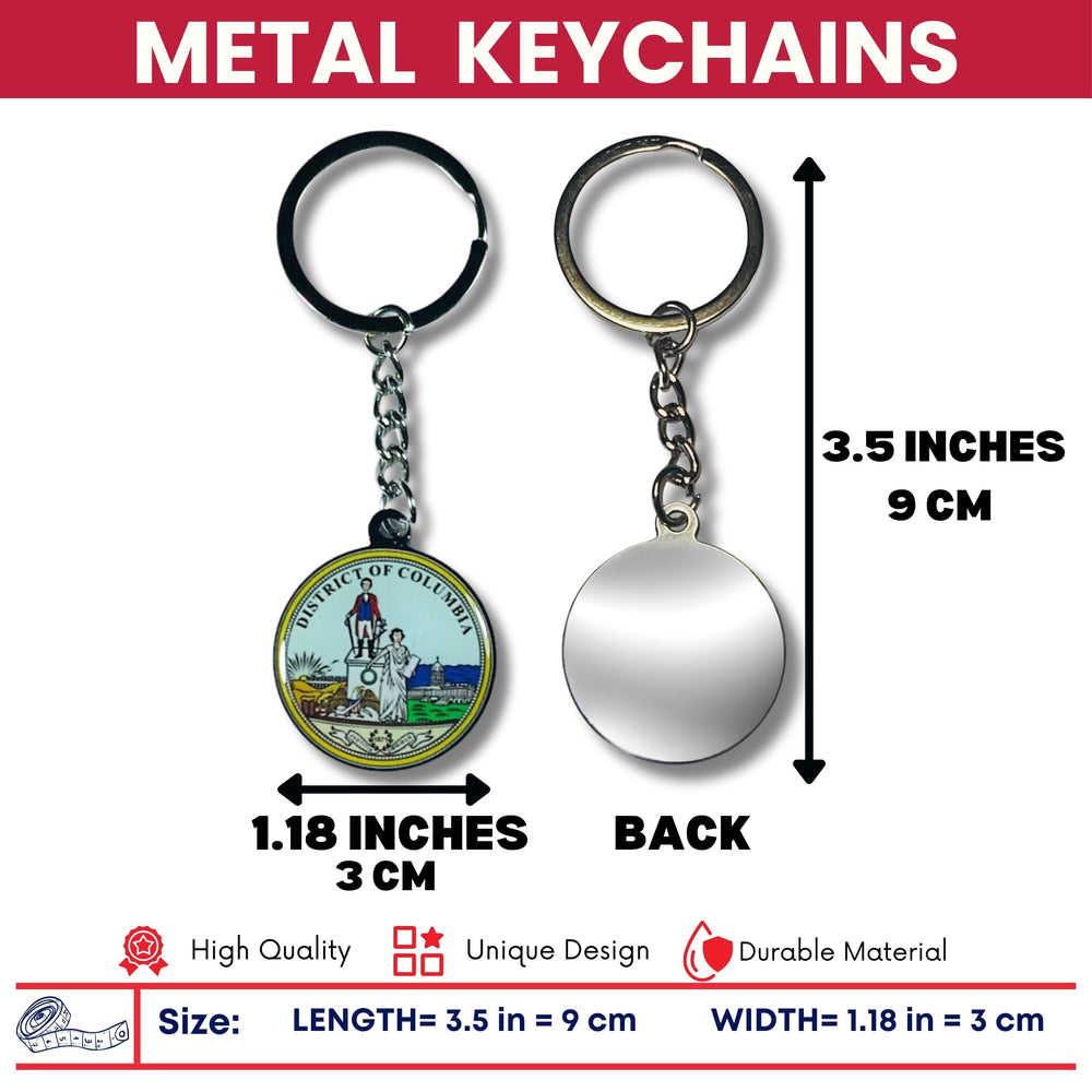 Metal Keychain - Seal District of Columbia - USA