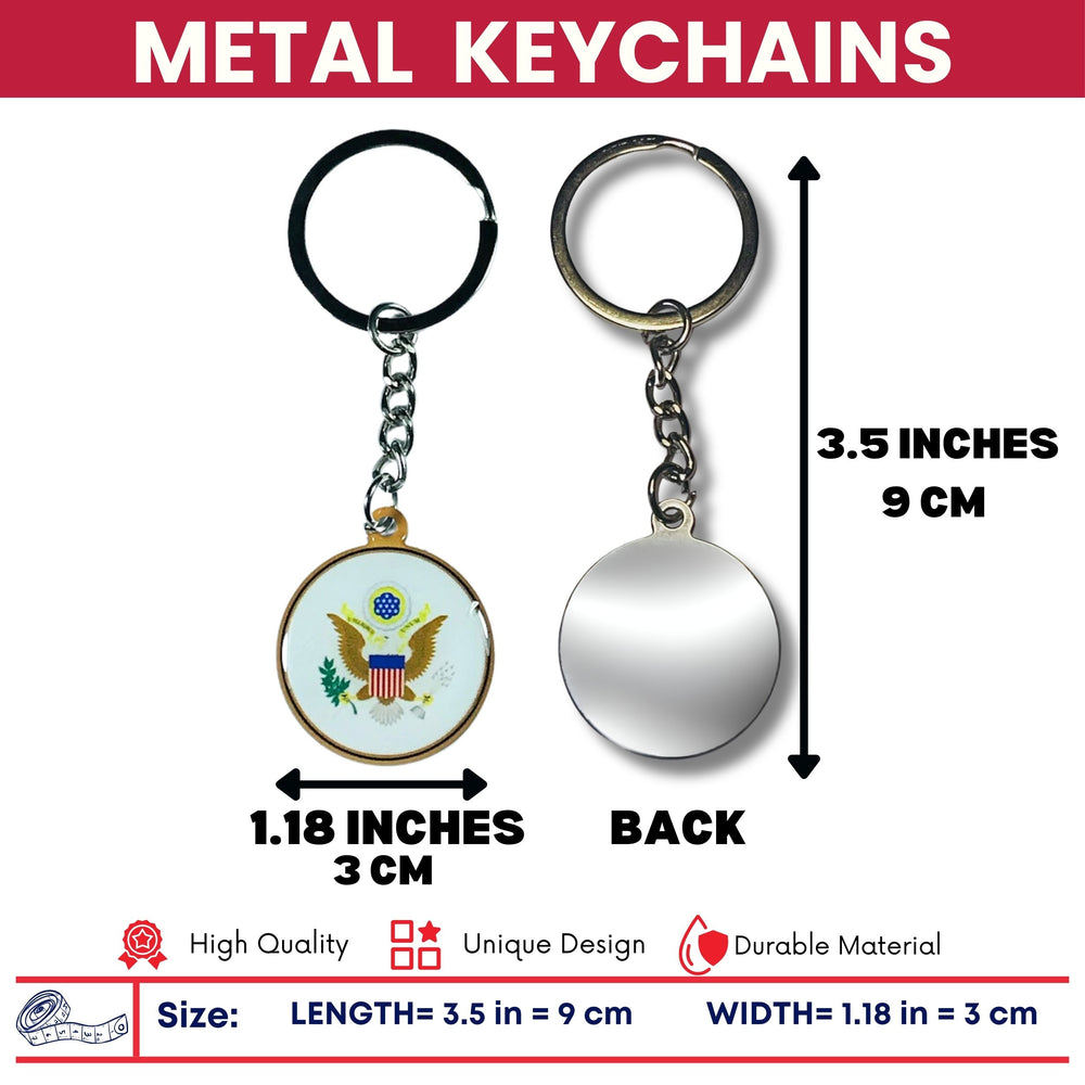 Metal Keychain - Seal United States - USA