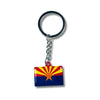 METAL KEYCHAIN - STATE FLAG ARIZONA - USA