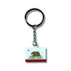 METAL KEYCHAIN - STATE FLAG CALIFORNIA - USA