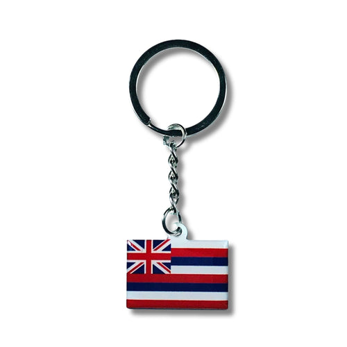Metal Keychain - State Flag Hawaii - USA