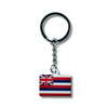 Metal Keychain - State Flag  Hawaii  - USA