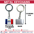 Metal Keychain - State Flag Iowa - USA