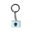 Metal Keychain - State Flag Massachusetts - USA