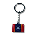 Metal Keychain - State Flag  Mississippi - USA