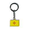 METAL KEYCHAIN - STATE FLAG NEW MEXICO - USA